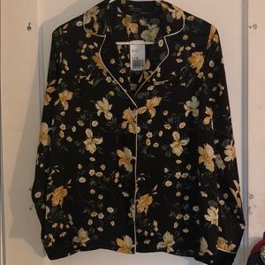 Forever 21 Floral Dress Shirt